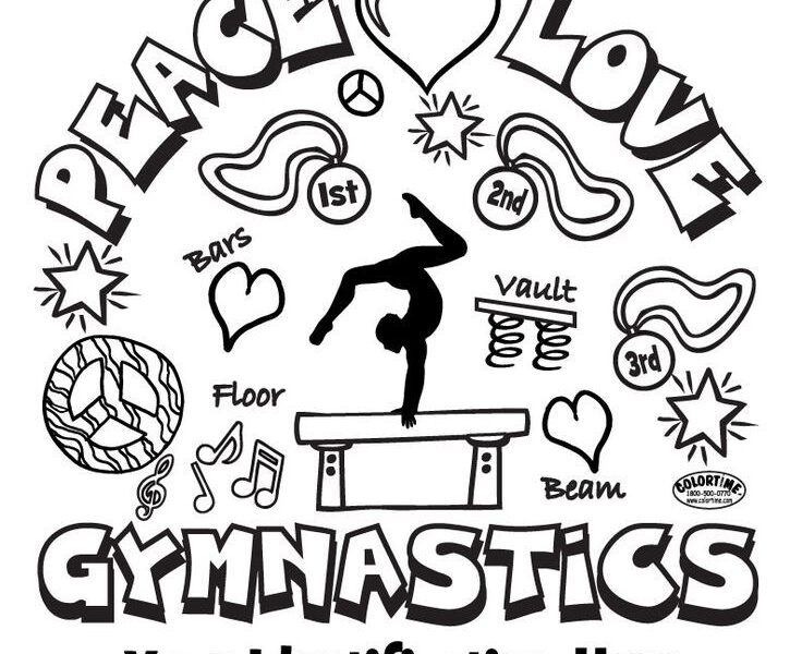 I Love Gymnastics Coloring Pages: Fun for Young Athletes